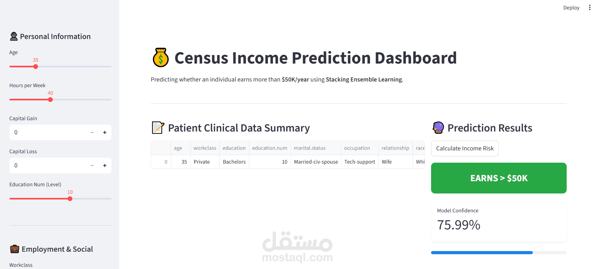 Adult Income Classification using Machine Learning