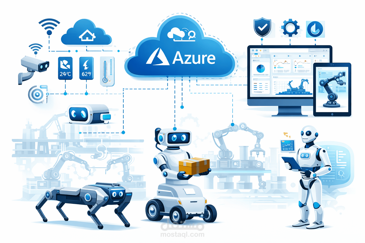IOT Azure and Robots Mangement
