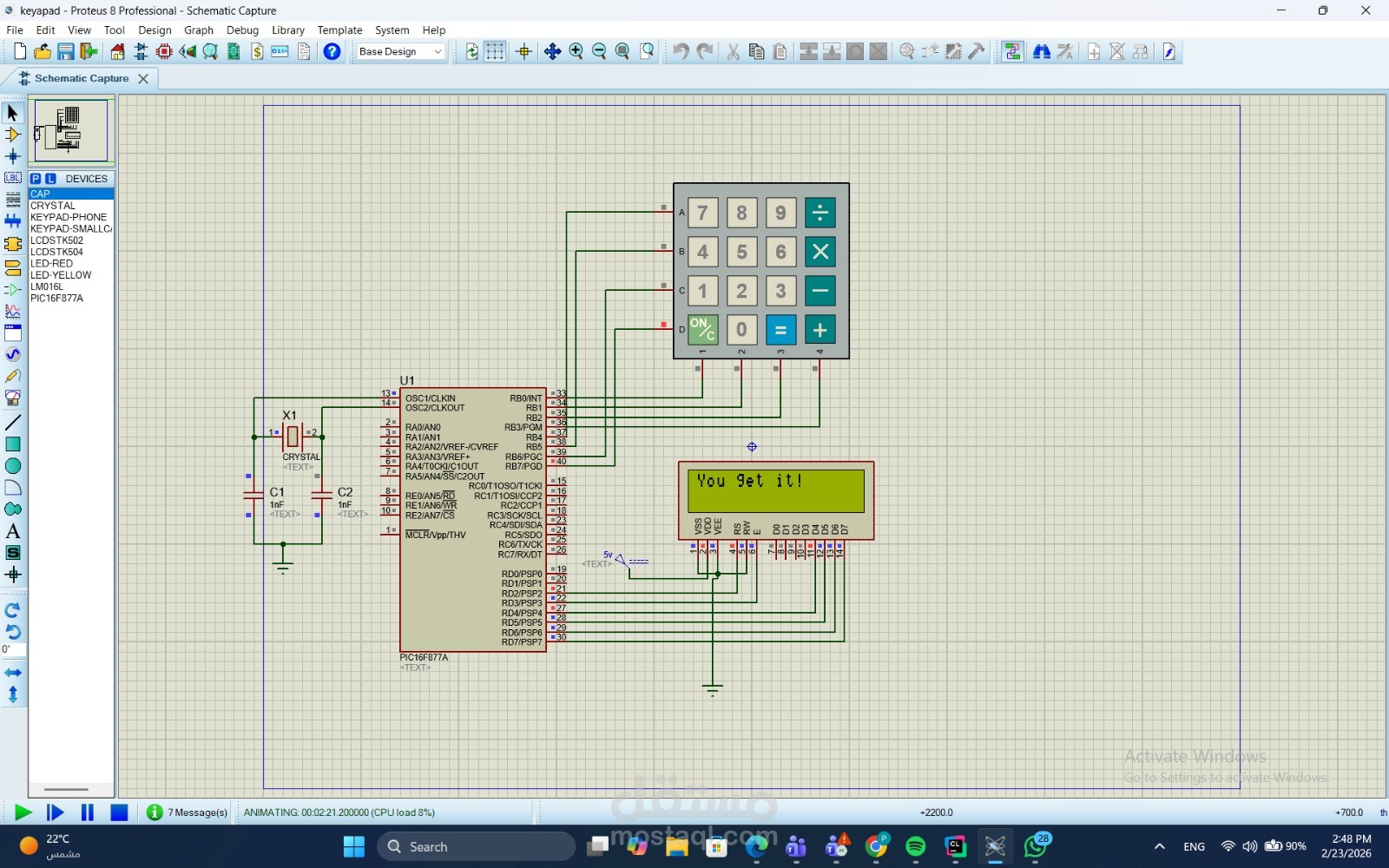 Number-Guessing Game Implemented Using a Keypad and aMicrocontroller