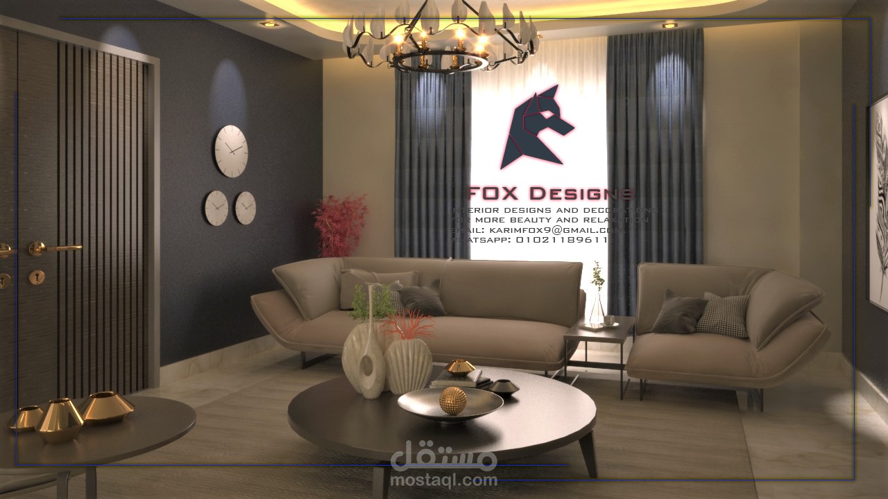 تصميم صالة استقبال - reception design