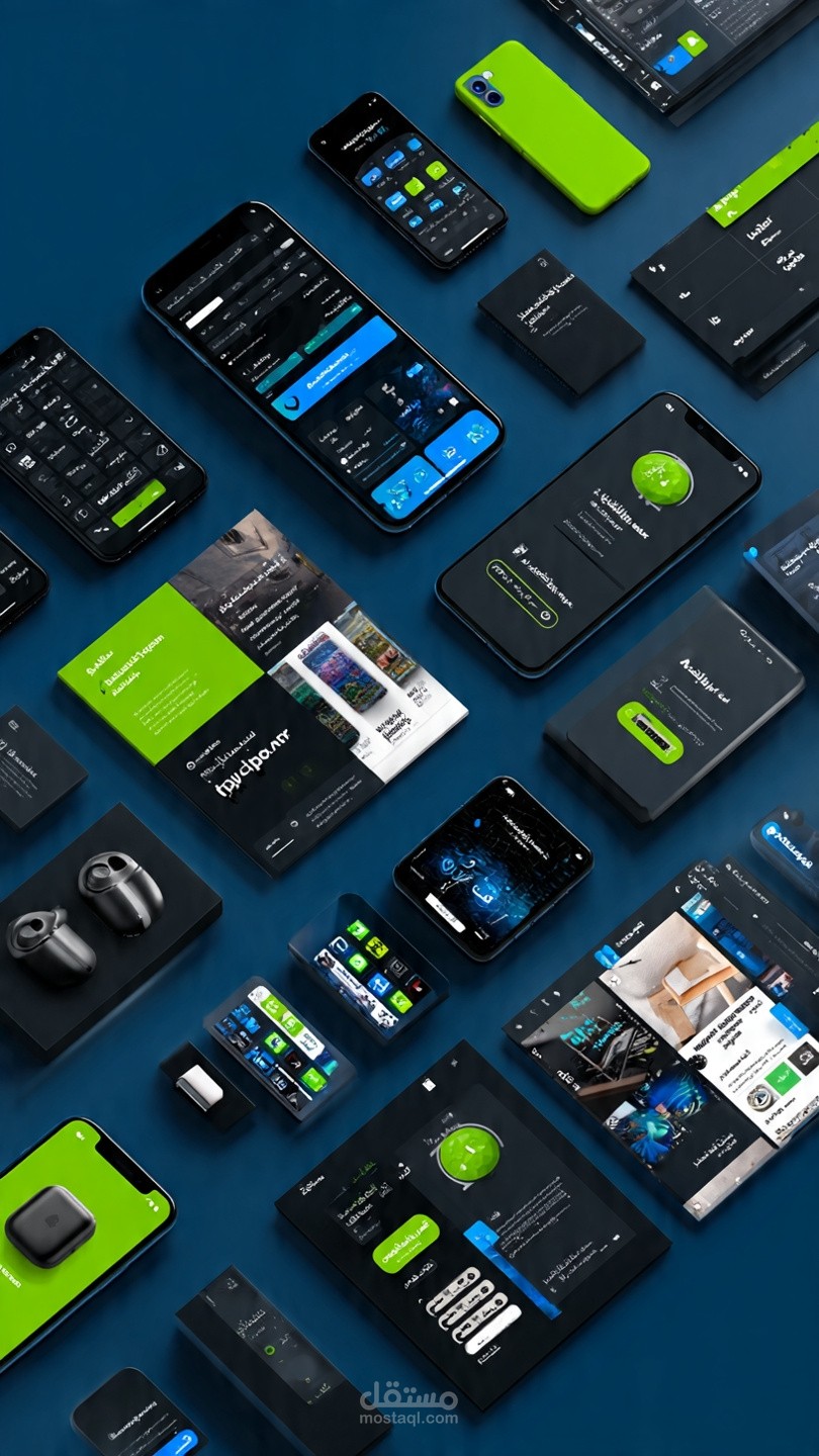 Mobile App UI/UX Design with Professional Mockup