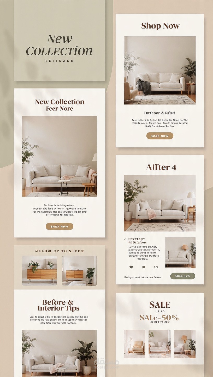 Social Media Designs for Furniture & Home Decor Store