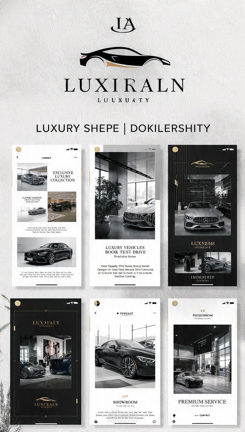 Social Media Designs for Luxury Car Dealership