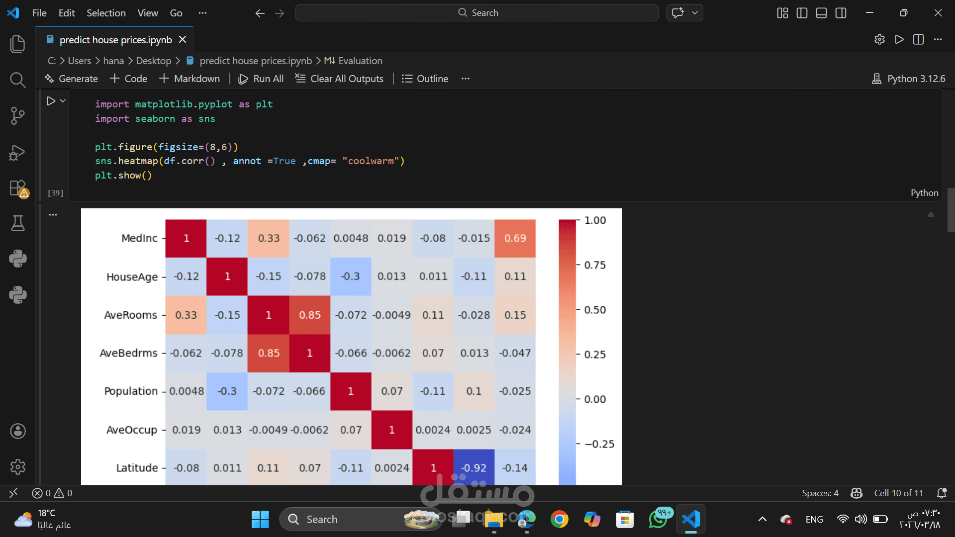 التنبوء باسعار البيوت باستخدام تعلم الالة