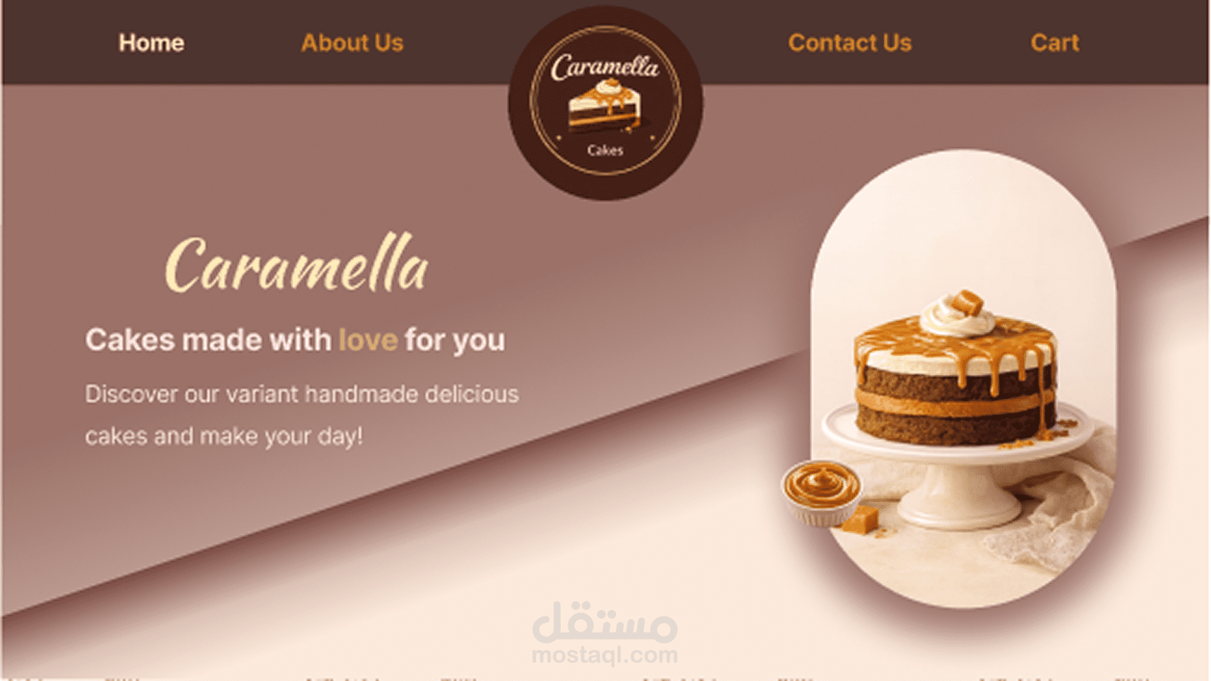 Caramella - UIUX Cake Store Web Page