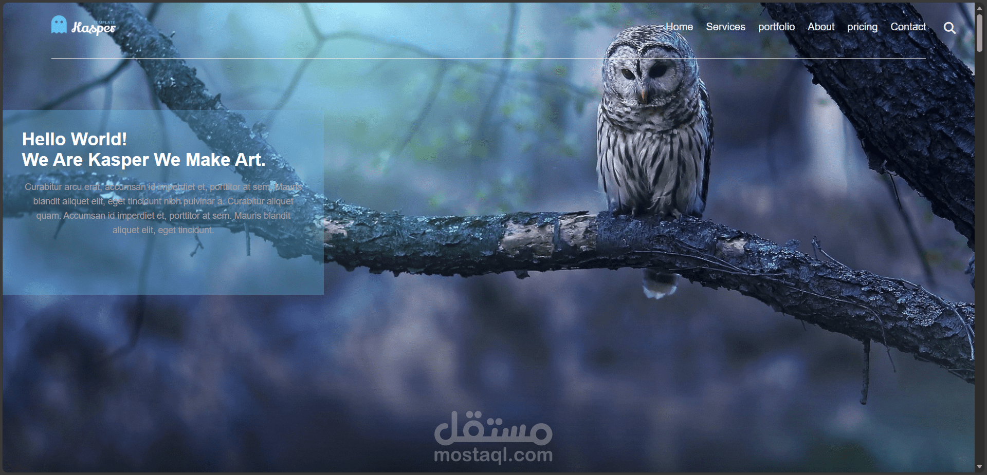 landing page
