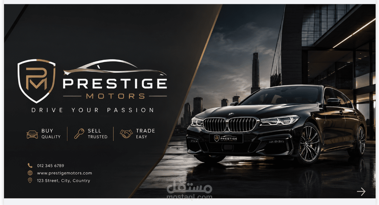 تحليل المبيعات والعملاء - لوحة تحكم Power BI لمعرض سيارات Prestige Motors