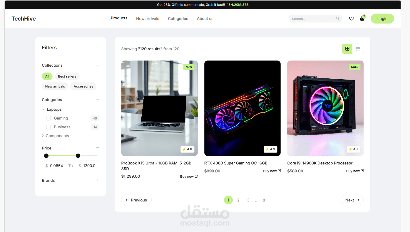 TechHive - Modern E-commerce Store for Computer Hardware