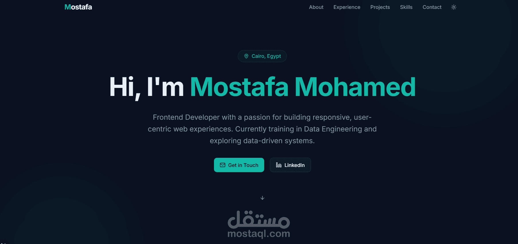 تصميم وتطوير بورتفوليو احترافي للمطورين باستخدام Next.js