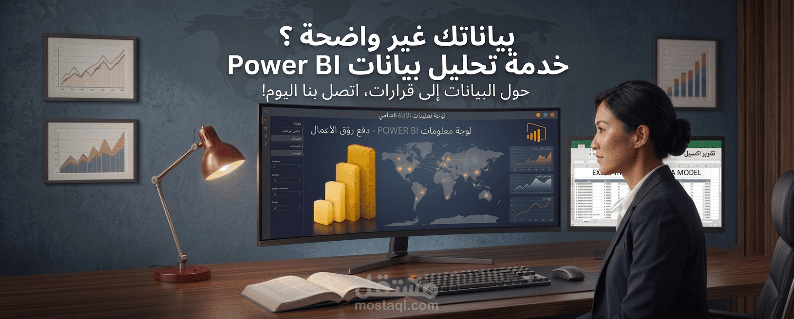 لوحة مؤشرات احترافية (Dashboard) لتحليل المبيعات، الأداء المالي وسلوك العملاء | Power BI