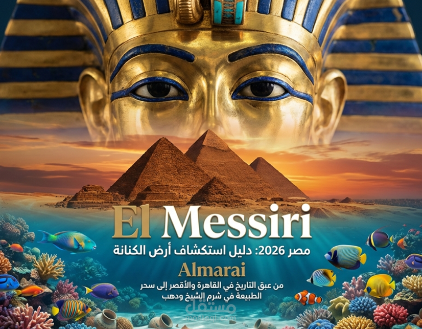 تصميم عرض تقديمي احترافي – Exploring Egypt 2026