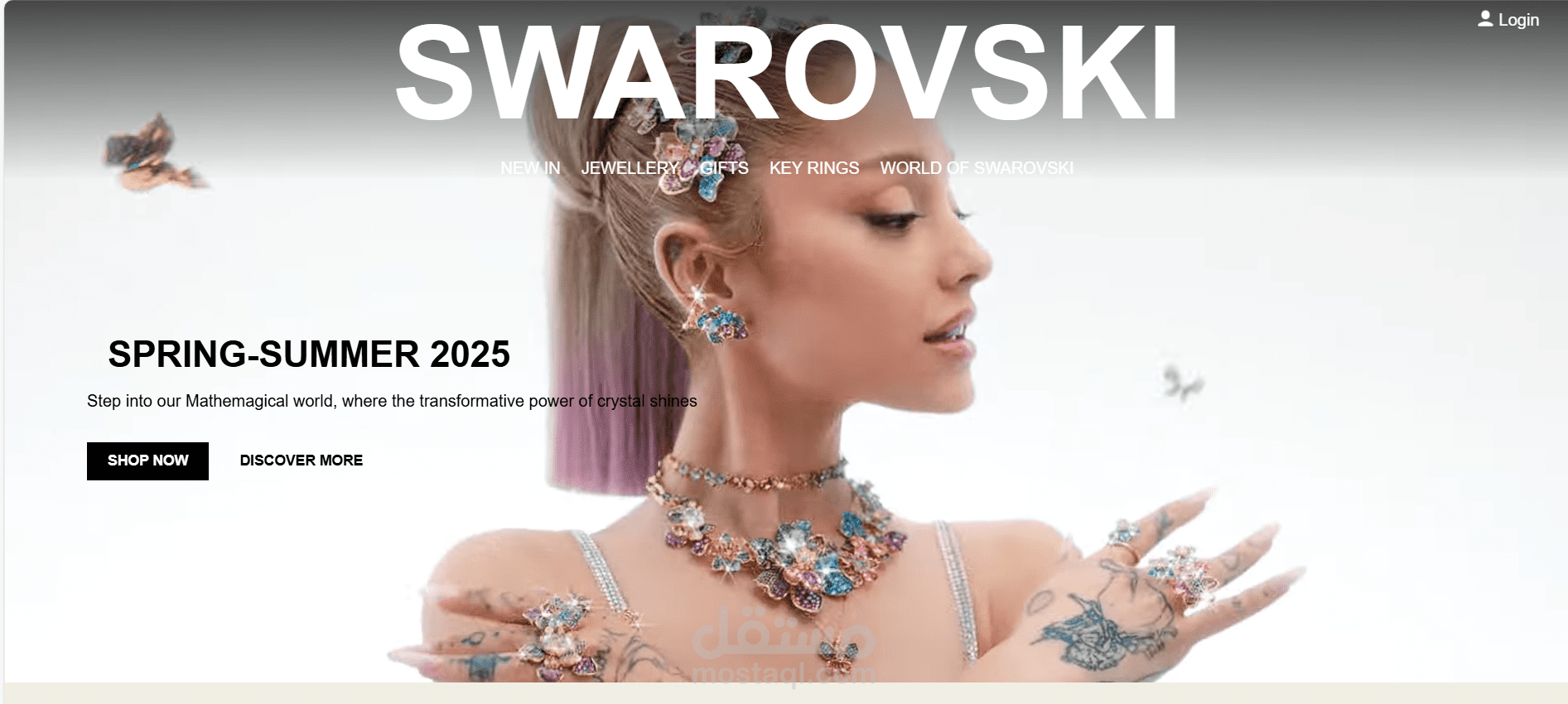 مشروع موقع إكسسوارات فاخرة