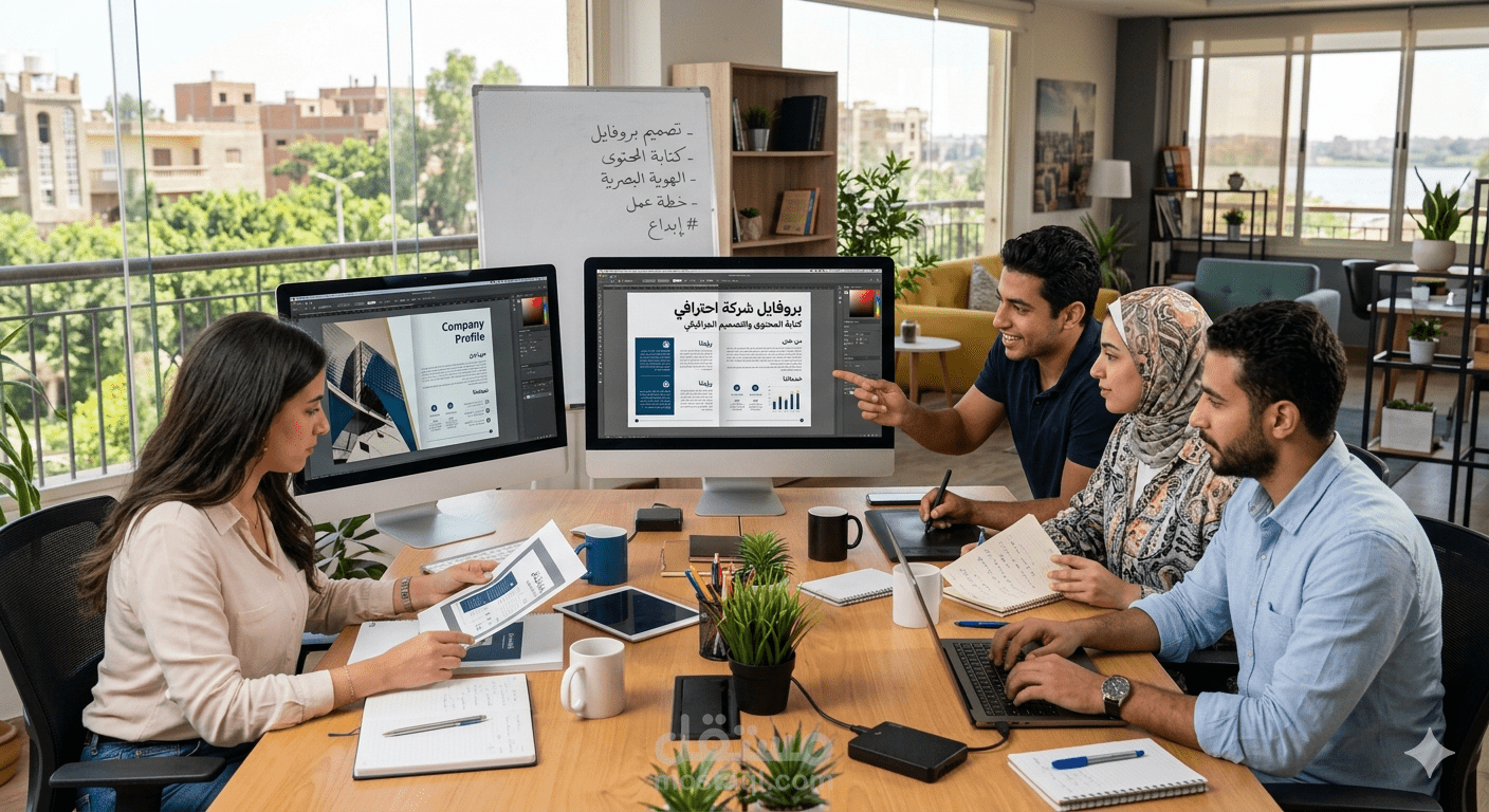 كتابة وتصميم Profile Company أحترافي