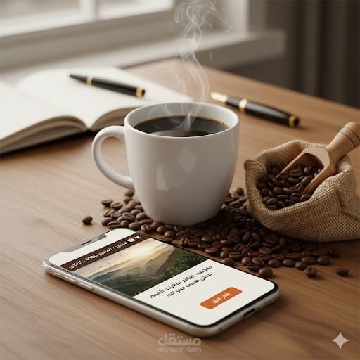 حمله بريديه تسويقيه ( storeytelling) لمنتج قهوه فريد .