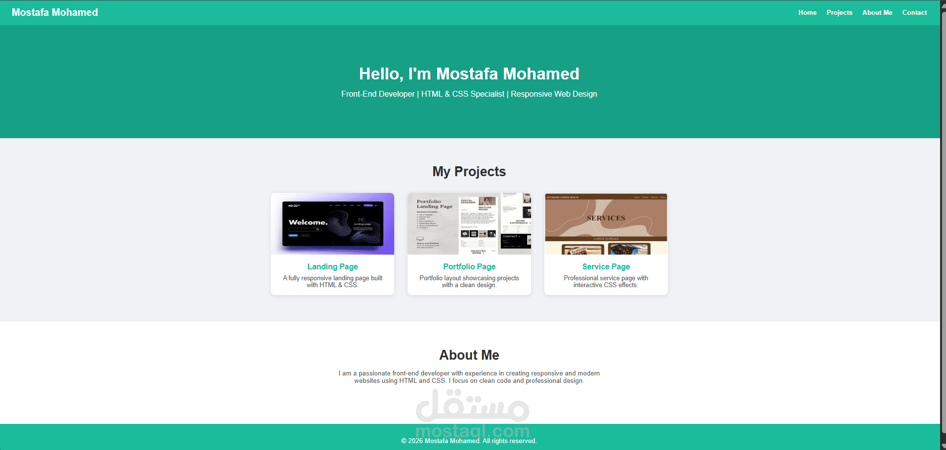 Mostafa Mohamed Portofolio