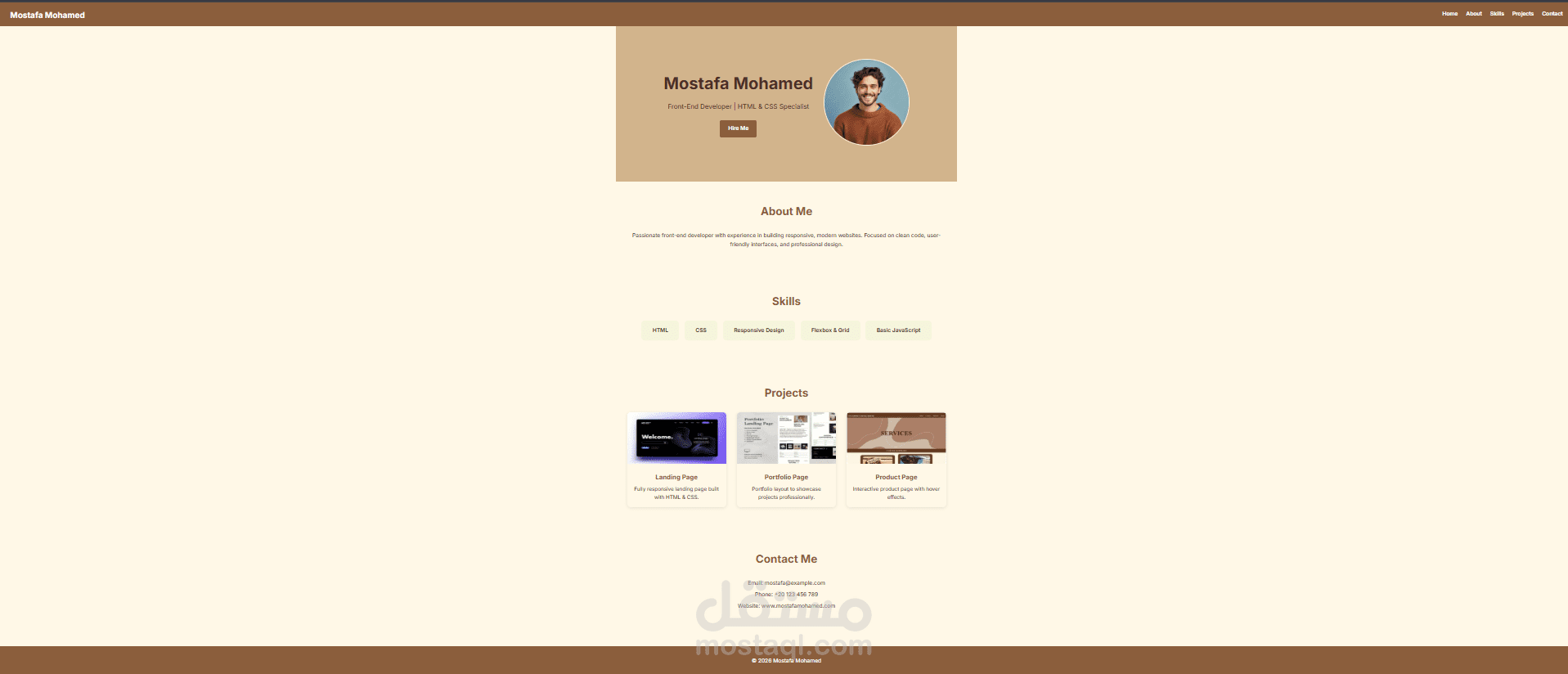 “Responsive CV & Portfolio Page”