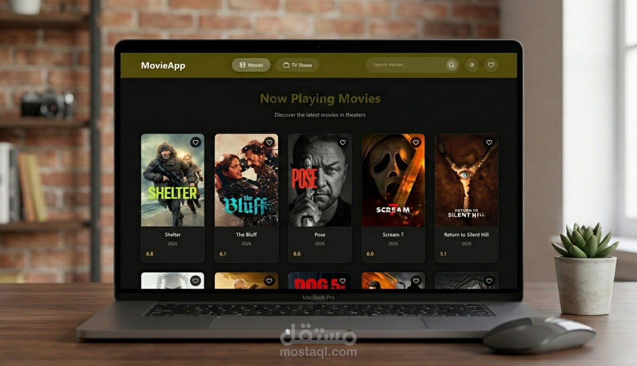 تطوير تطبيق أفلام تفاعلي باستخدام React و TMDB API