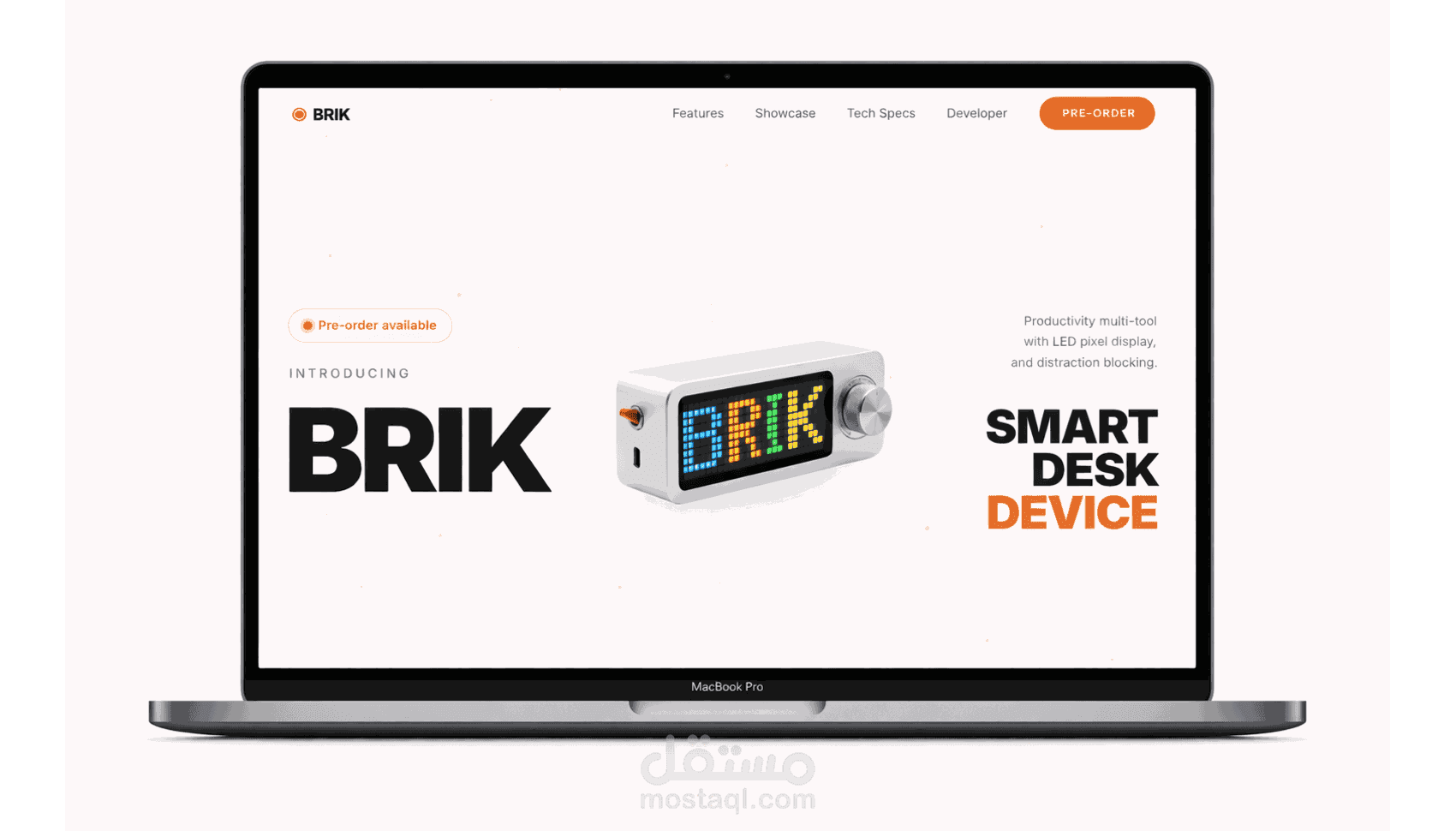 تصميم وتطوير Landing Page احترافية لمنتج تقني