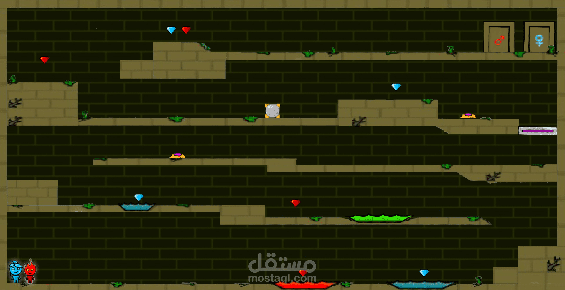 Fire and Water game
