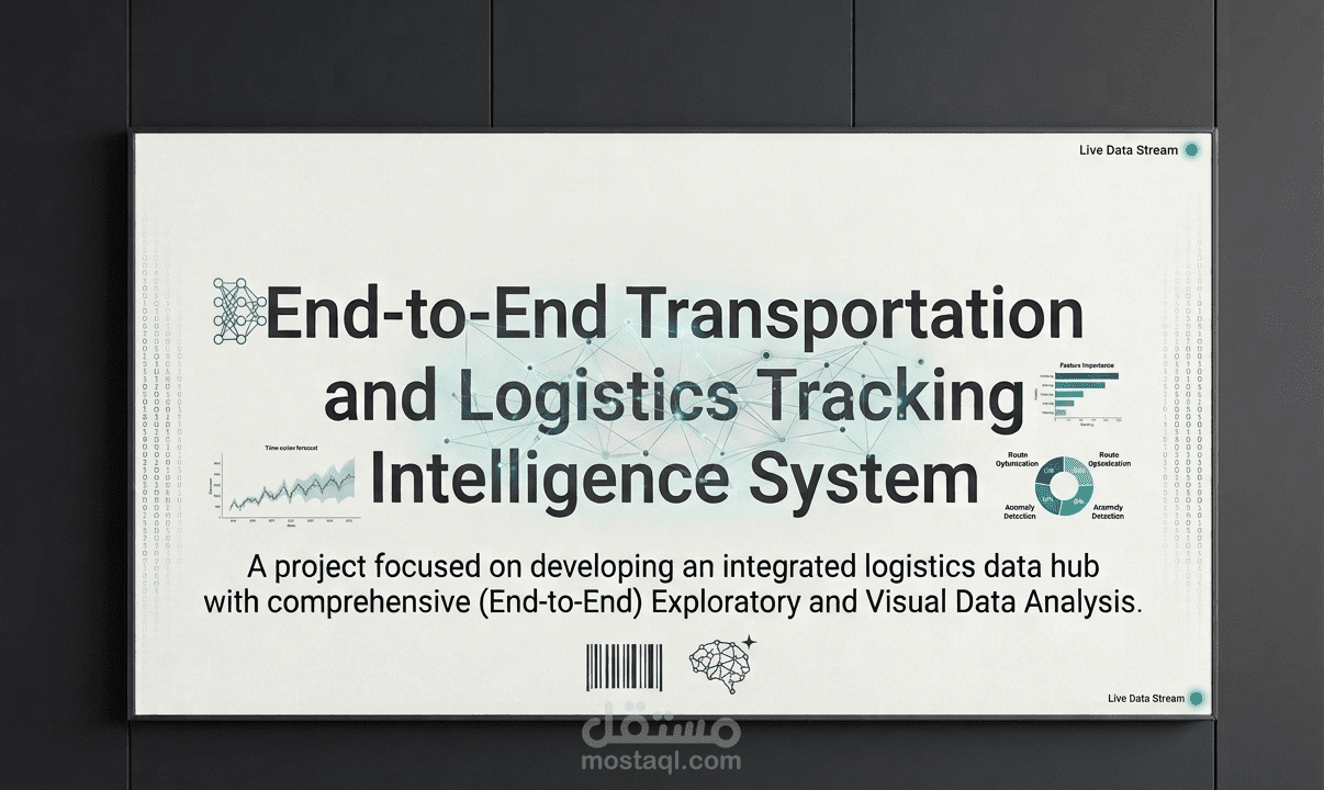 مشروع عن تطوير قاعدة بيانات لوجستية متكاملة مع التحليل الاستكشافي والبصري للبيانات (End-to-End Data Analysis Project)