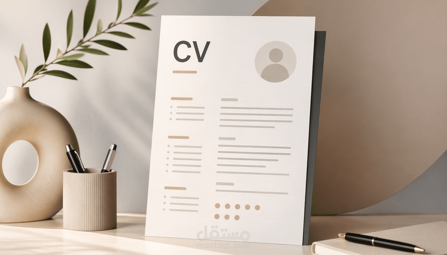 تصميم سيرة ذاتية احترافية (CV) على Word بشكل منظم وجذاب