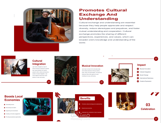 برزينتيشن احترافي عن اليوم العالمي للعزف علي الجاز