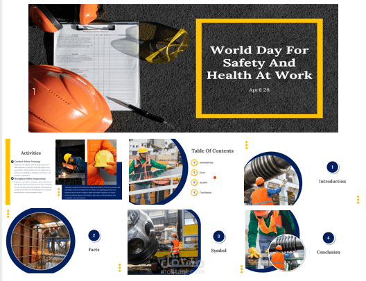 بوربوينت احترافي عن اليوم العالمي للأمن و السلامة في العمل