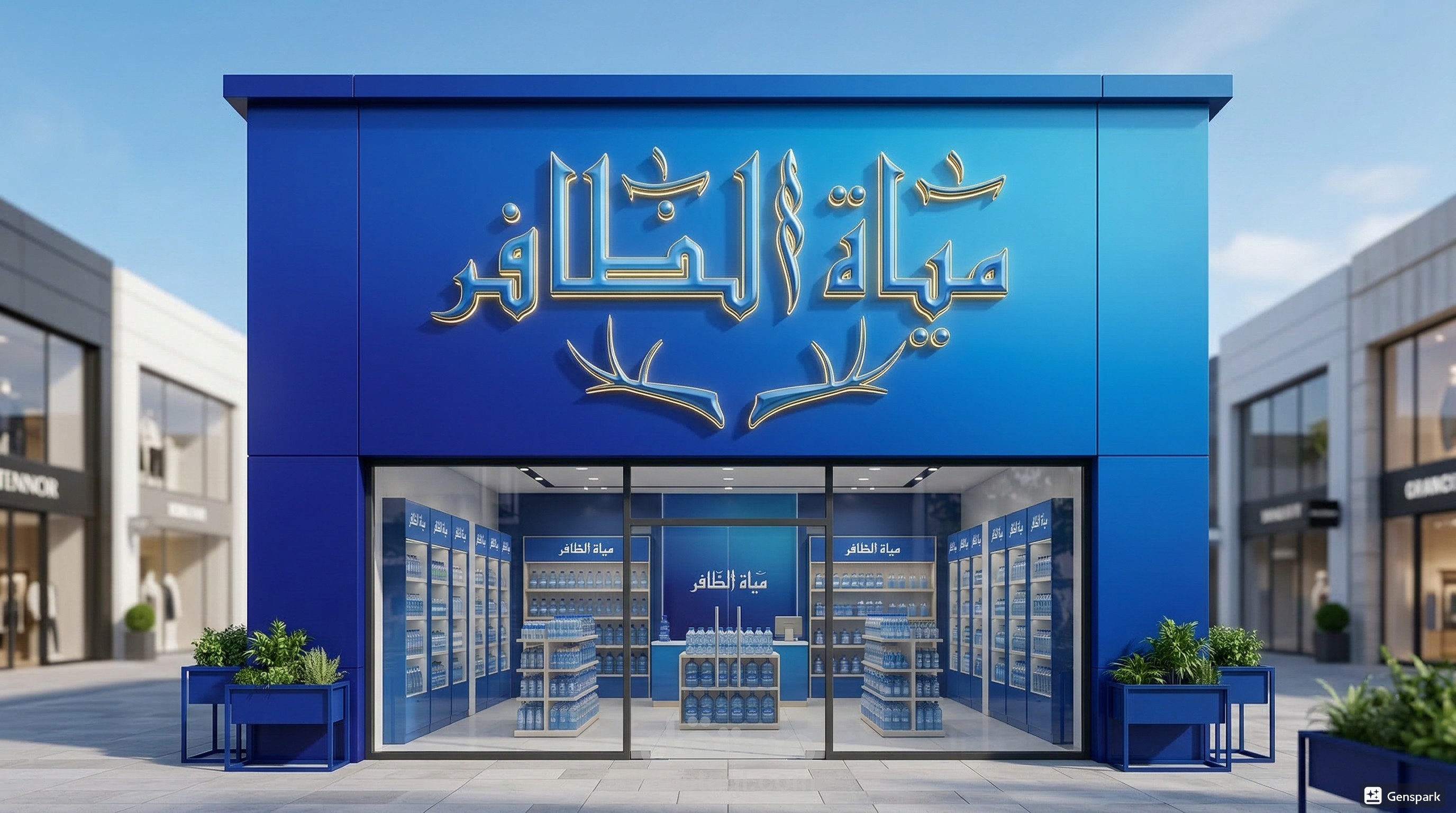 هوية بصرية لمتجر "مياة الظافر"