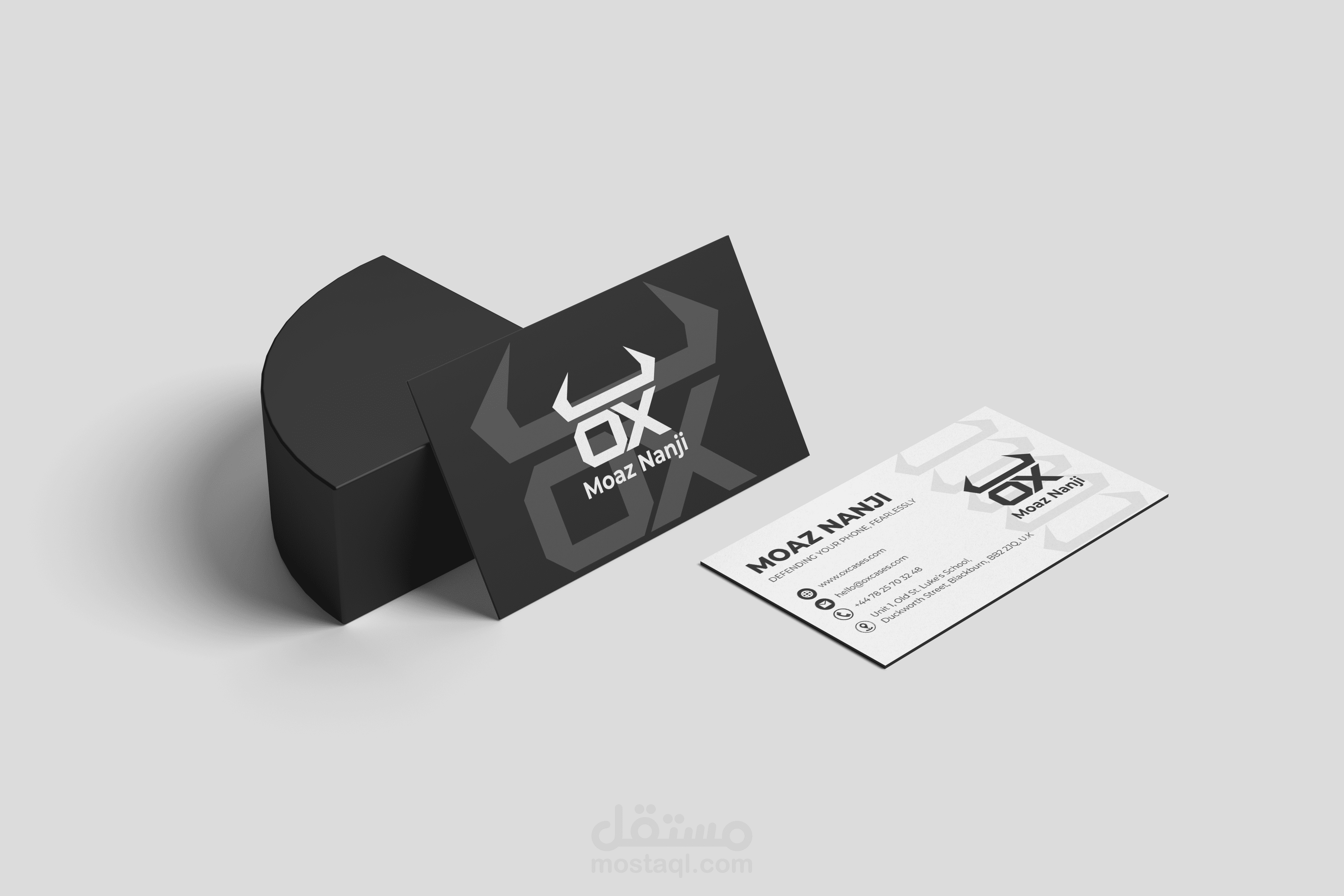 تصميم بطاقة أعمال لشركة OX Cases