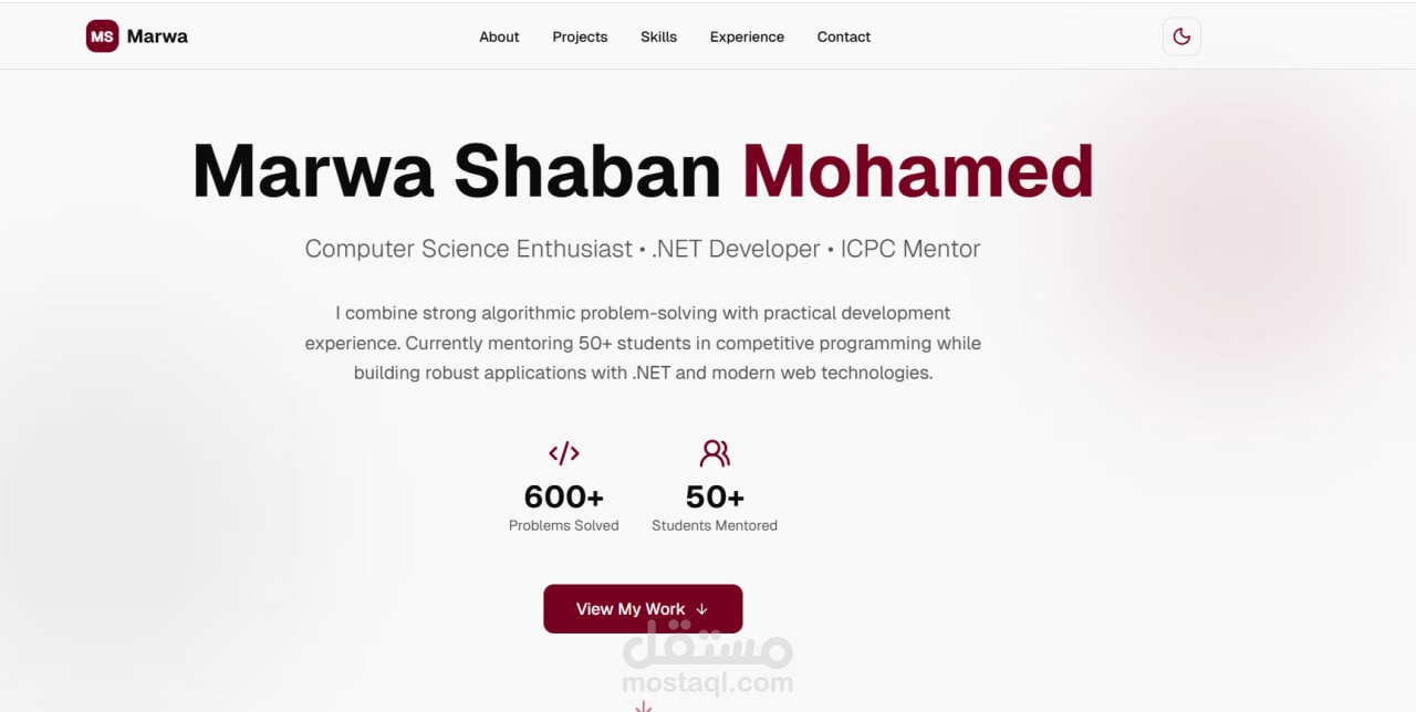 معرض اعمالي (Portfolio)