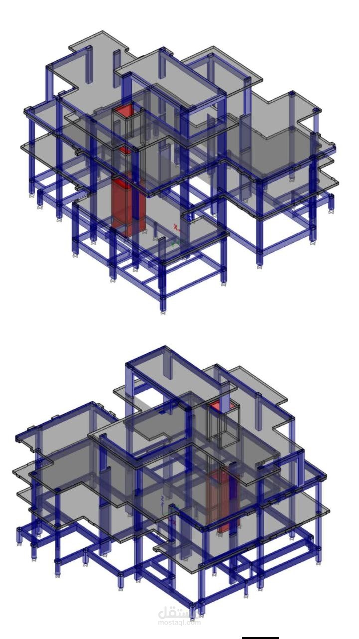تصميم إنشائي كامل لفيلا سكنية في إمارة الشارقة في دولة الإمارات