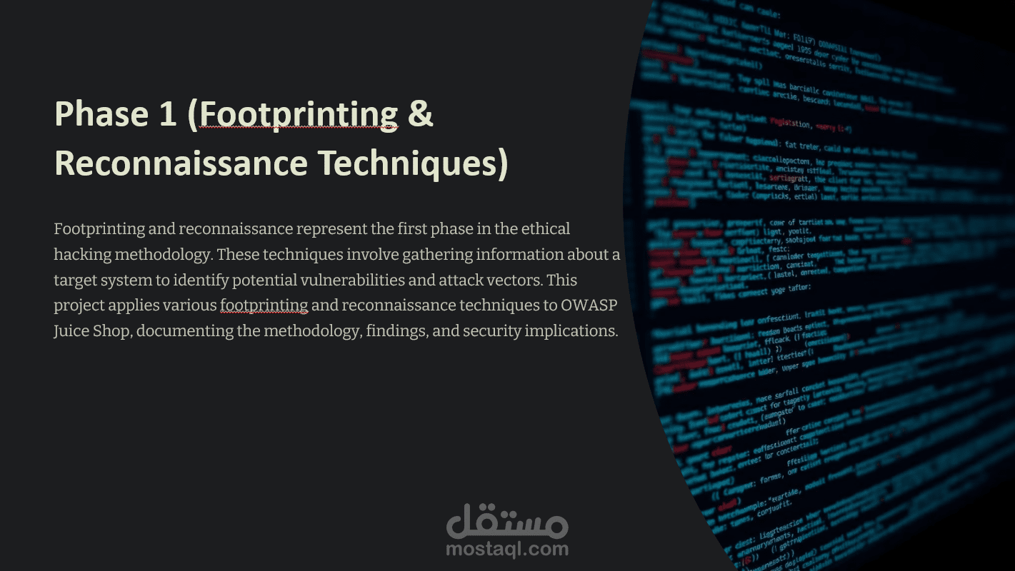 تحليل أمني متكامل واختبار اختراق لتطبيق ويب