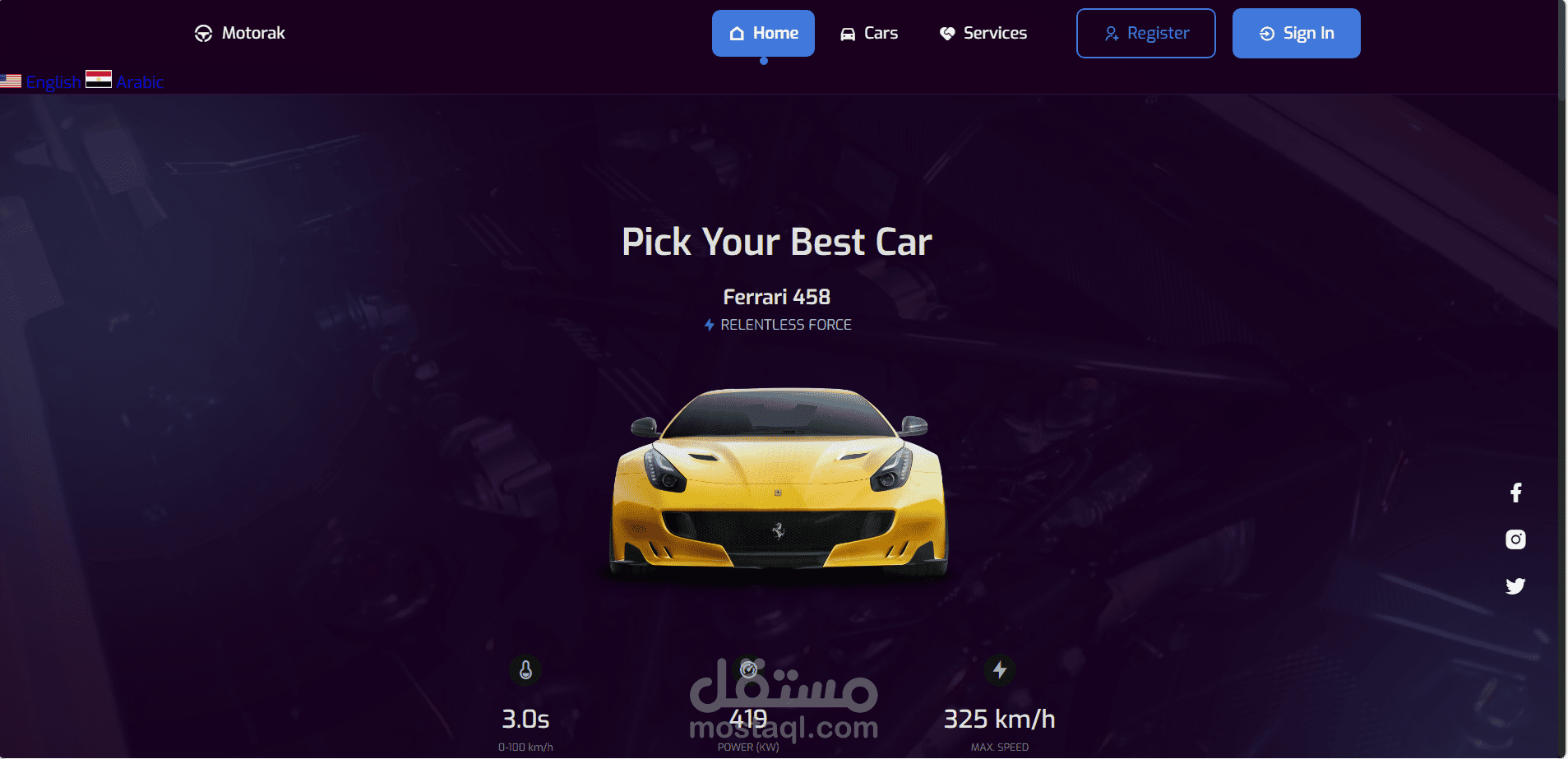 Motorak | منصة متكاملة لبيع وتأجير وصيانة السيارات