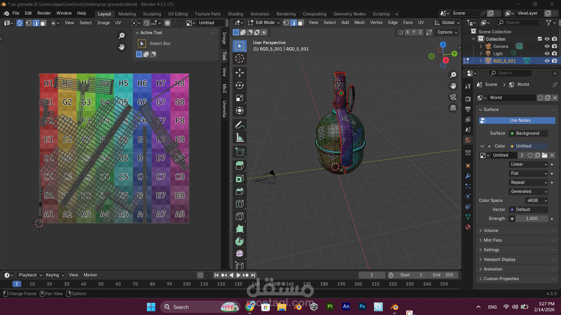 UV grenade& Texturing