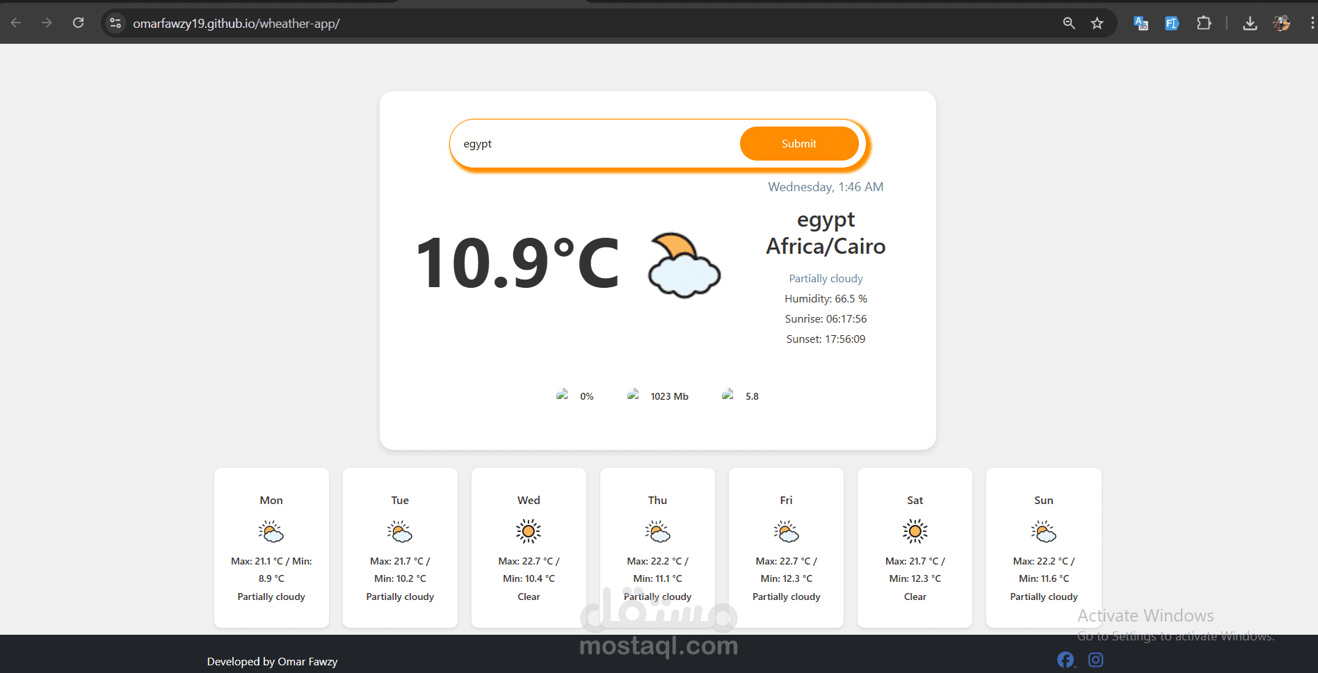 تطبيق حالة الطقس - عرض الطقس في الوقت الحقيقي