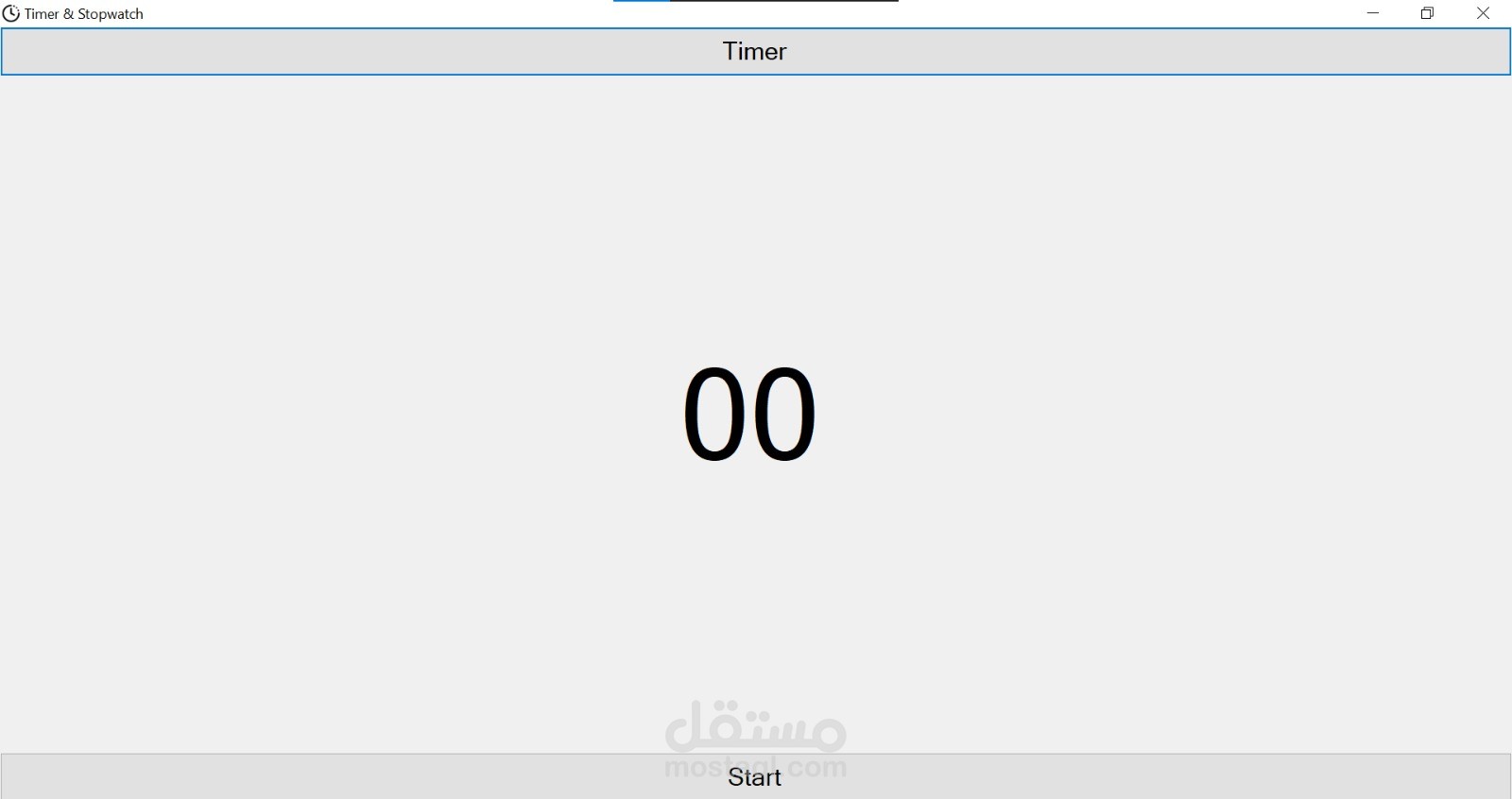 Timer & Stopwatch Simple App