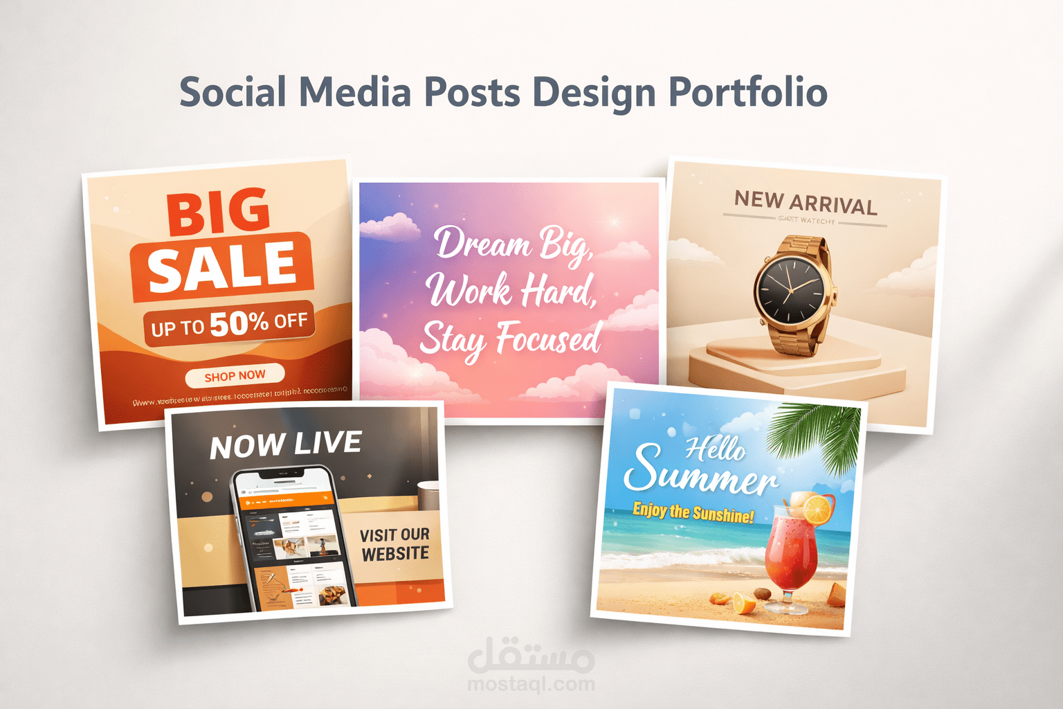 تصميم اعلانات بوستات سوشيال ميديا احترافية