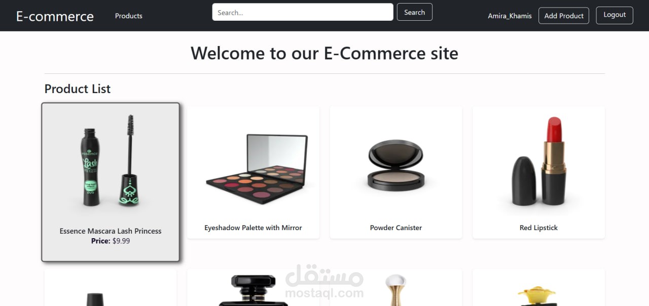 تصميم موقع متجر إلكتروني مصغر باستخدام Django لعرض المنتجات وإضافتها