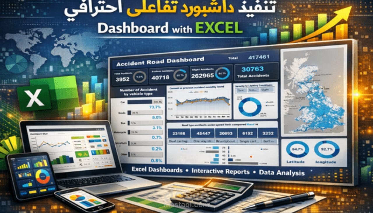 تحليل البيانات وإنشاء داشبورد تفاعلي احترافي باستخدام Power BI / Excel