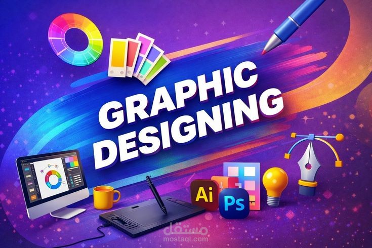 تصميم هوايات بصريه واعلانات احترافيه تعزز حضورك الرقمي
