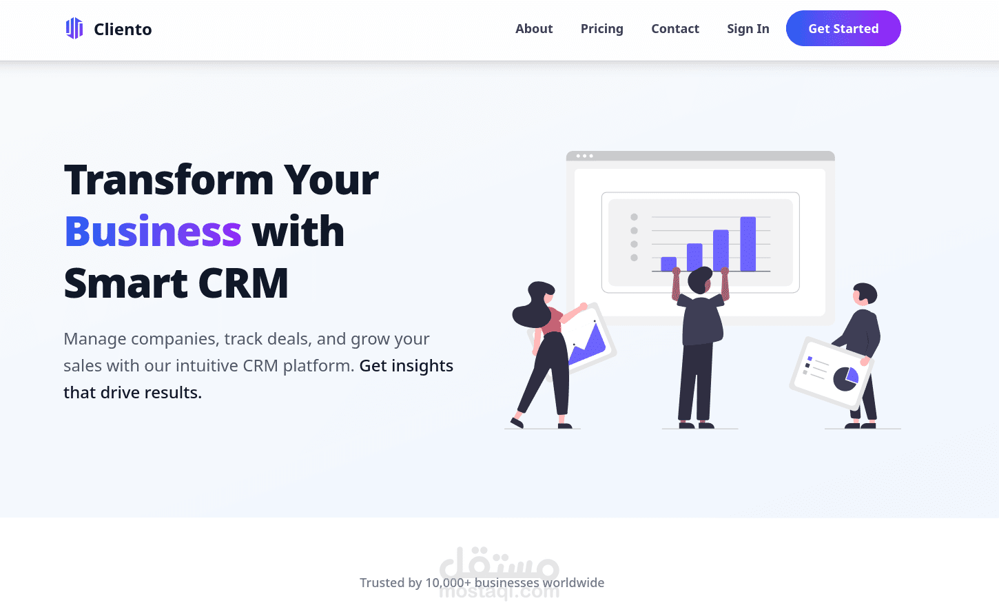 منصة SaaS لإدارة علاقات العملاء (CRM)