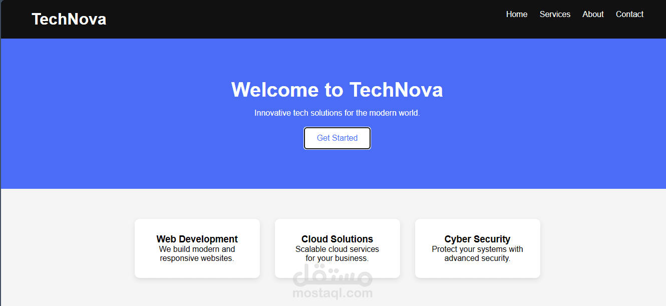 technova-landing-page