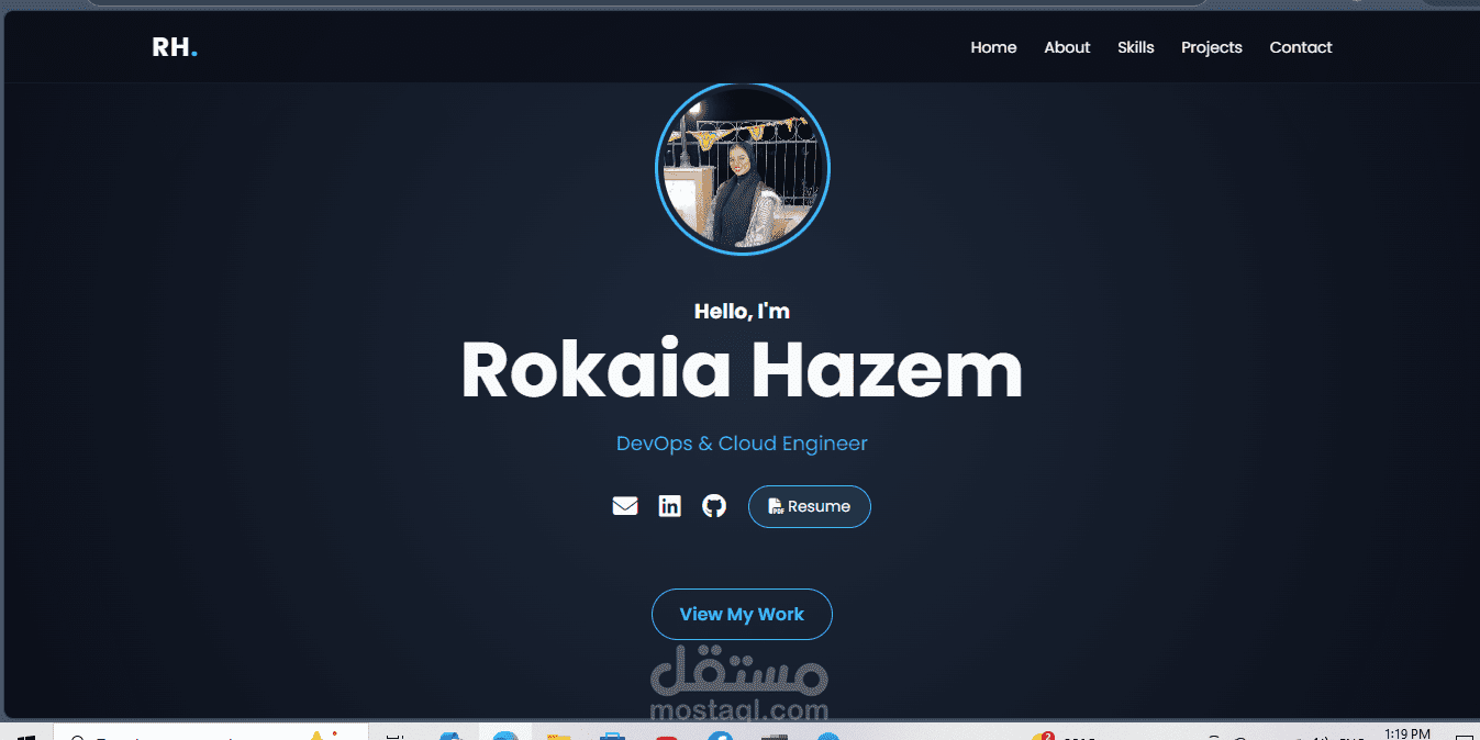 Portfolio Website for DevOps & Cloud Engineering | Clean & Modern Design
