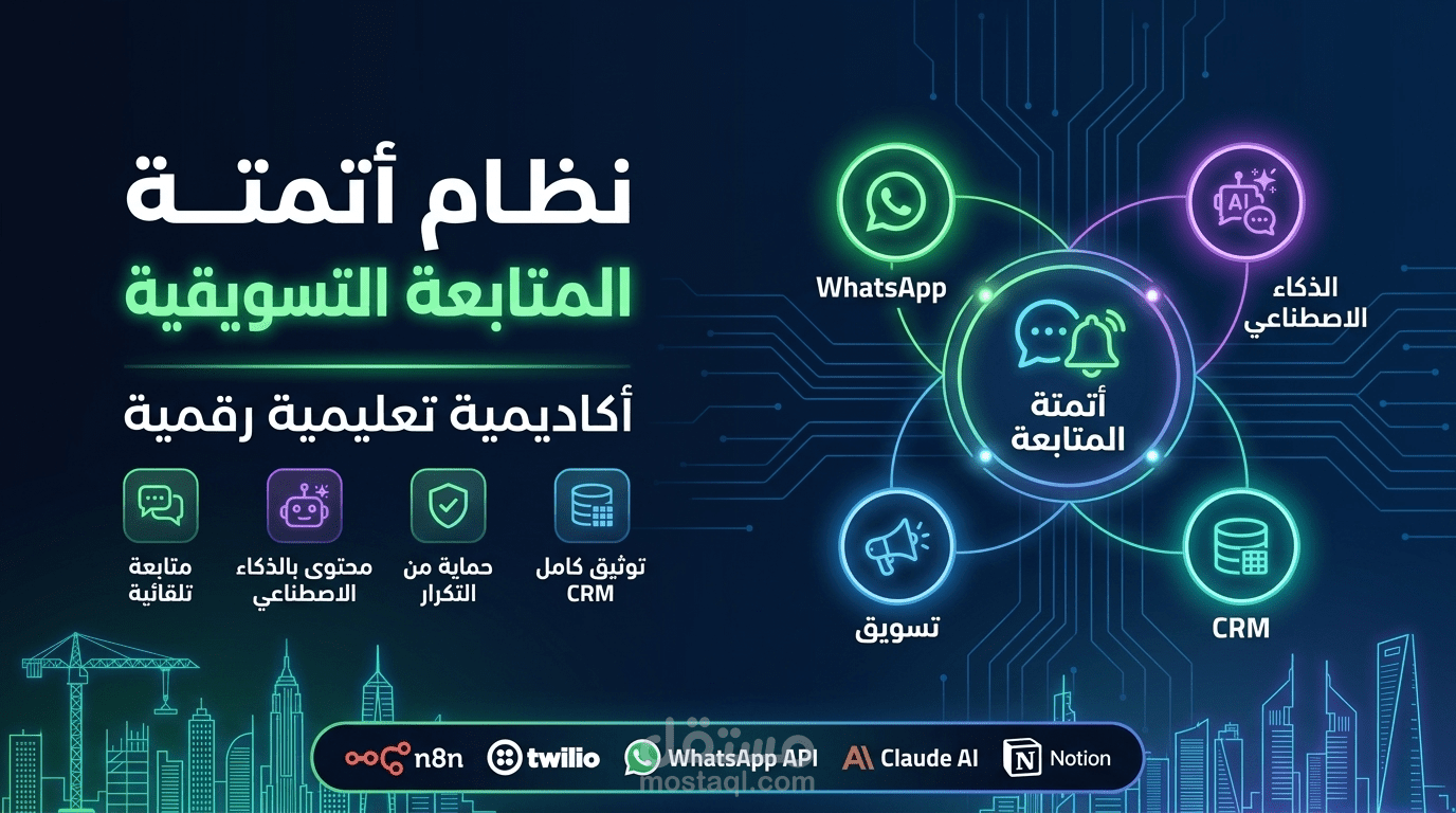 نظام أتمتة المتابعة التسويقية بالذكاء الاصطناعي
