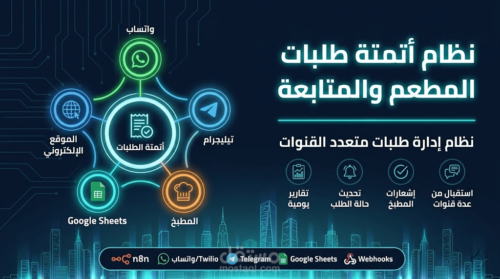 أتمتة المتابعة وطلبات المطاعم