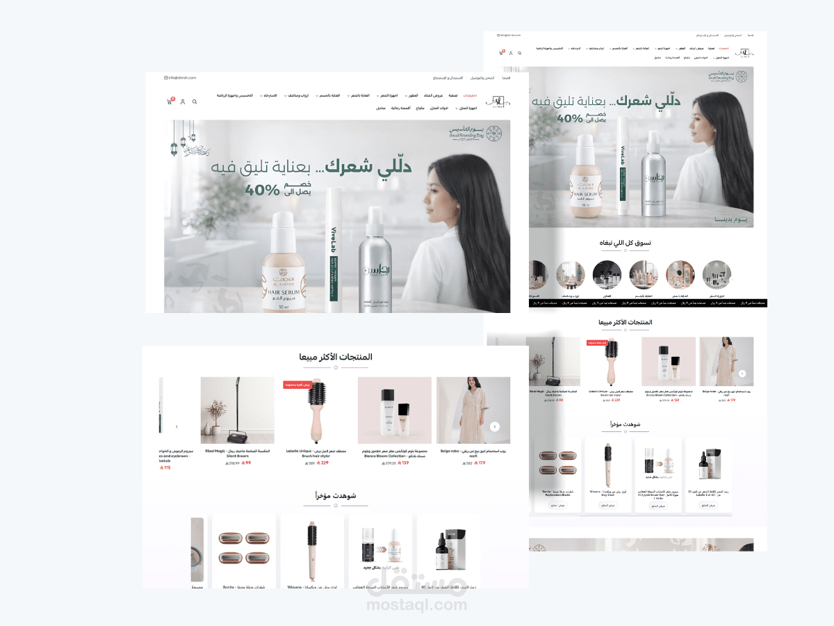 تصميم متجر Slimish باستخدام سلة مع UX احترافي تسهّل وصول العميل للمنتج والشراء بسرعة وتخصيصات CSS وJavaScript
