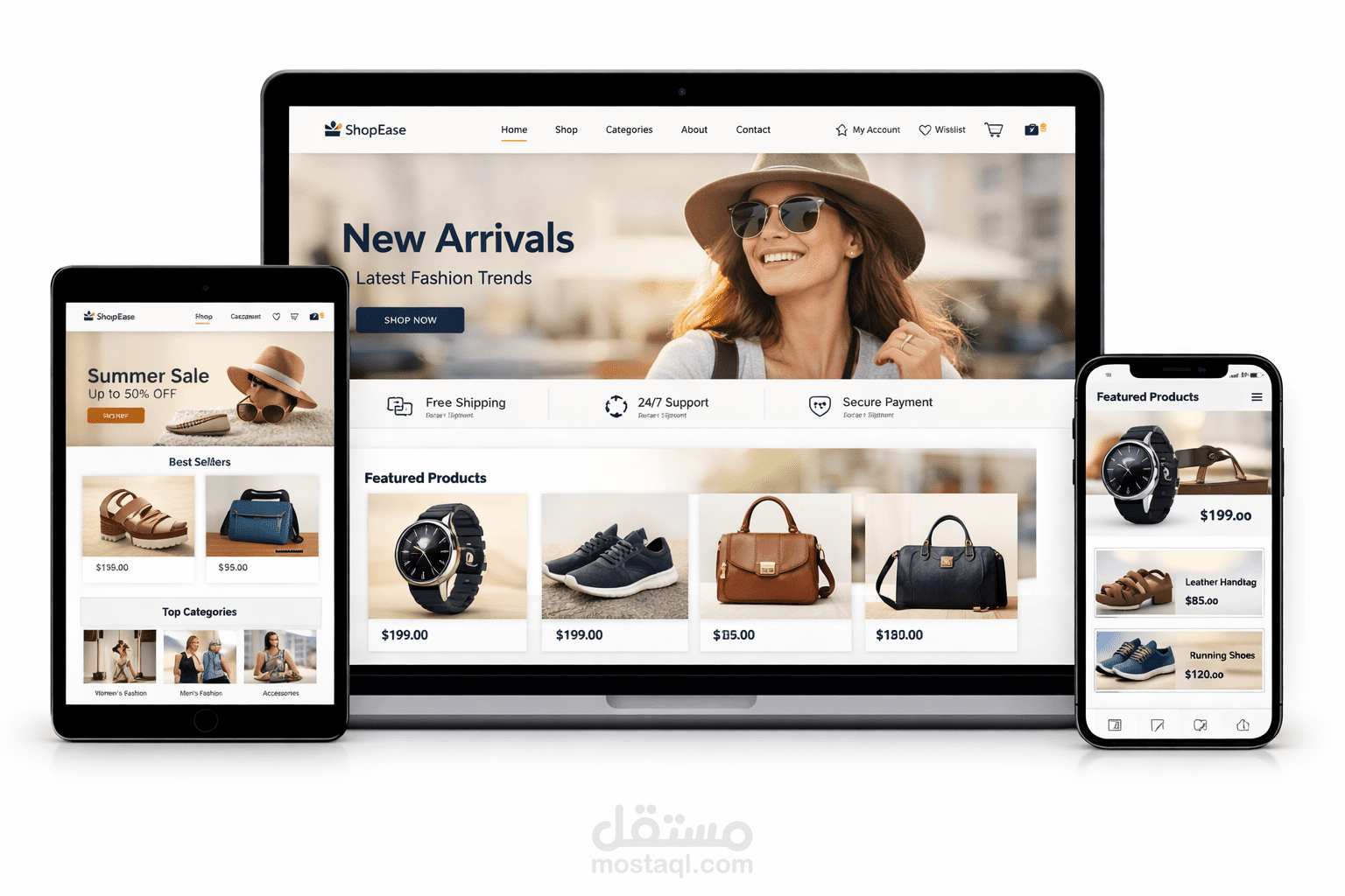 متجر إلكتروني احترافي متكامل