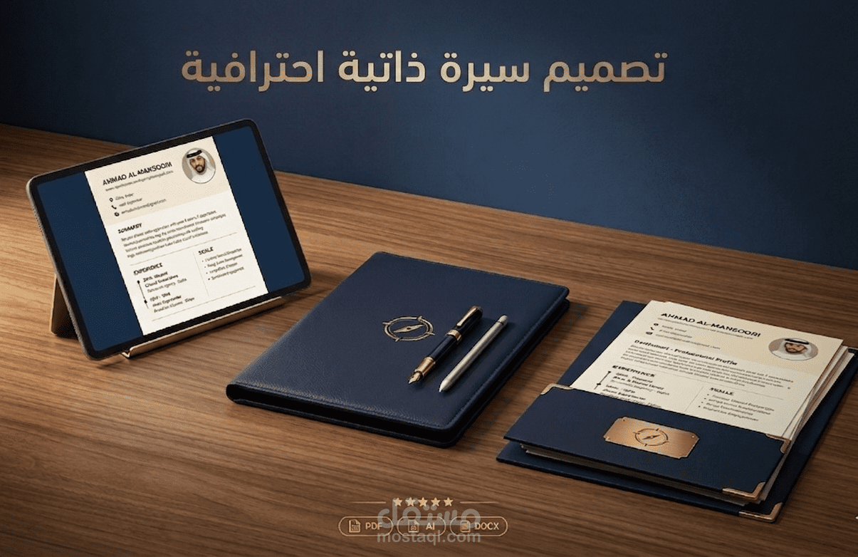 تصميم سيرة ذاتية pdf -word -canva