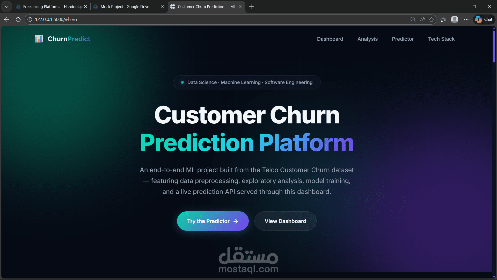 التنبؤ بانقطاع العملاء