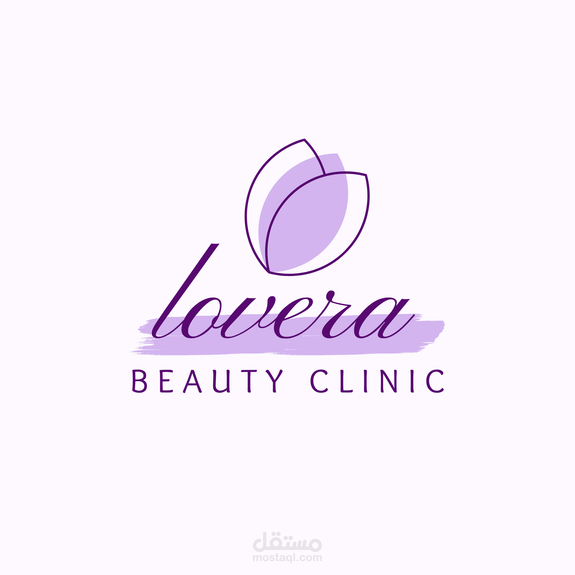 تصميم لوجو تجريبي لشركة لوفيرا المتخصصة في ادوات التجميل للسيدات